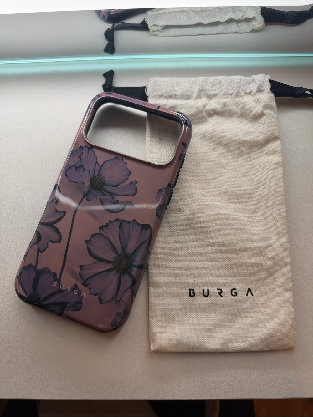 Purple Floral Protective Phone Case - Purple iPhone 17 pro max